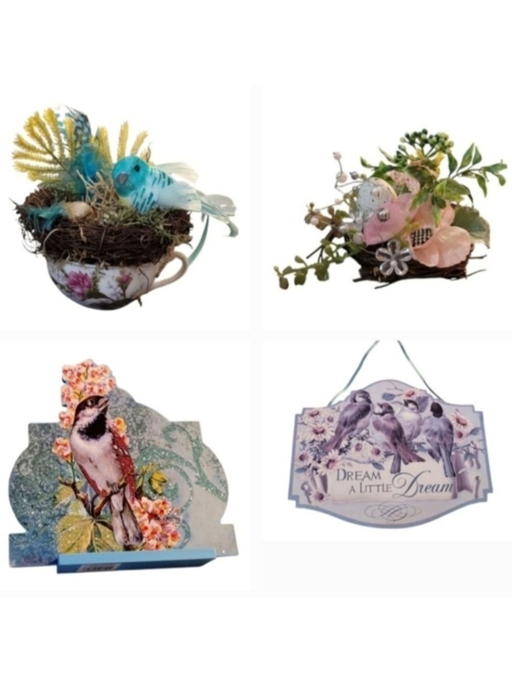 Spring Decor Bundle Bird And Nest Items Foe Your Home